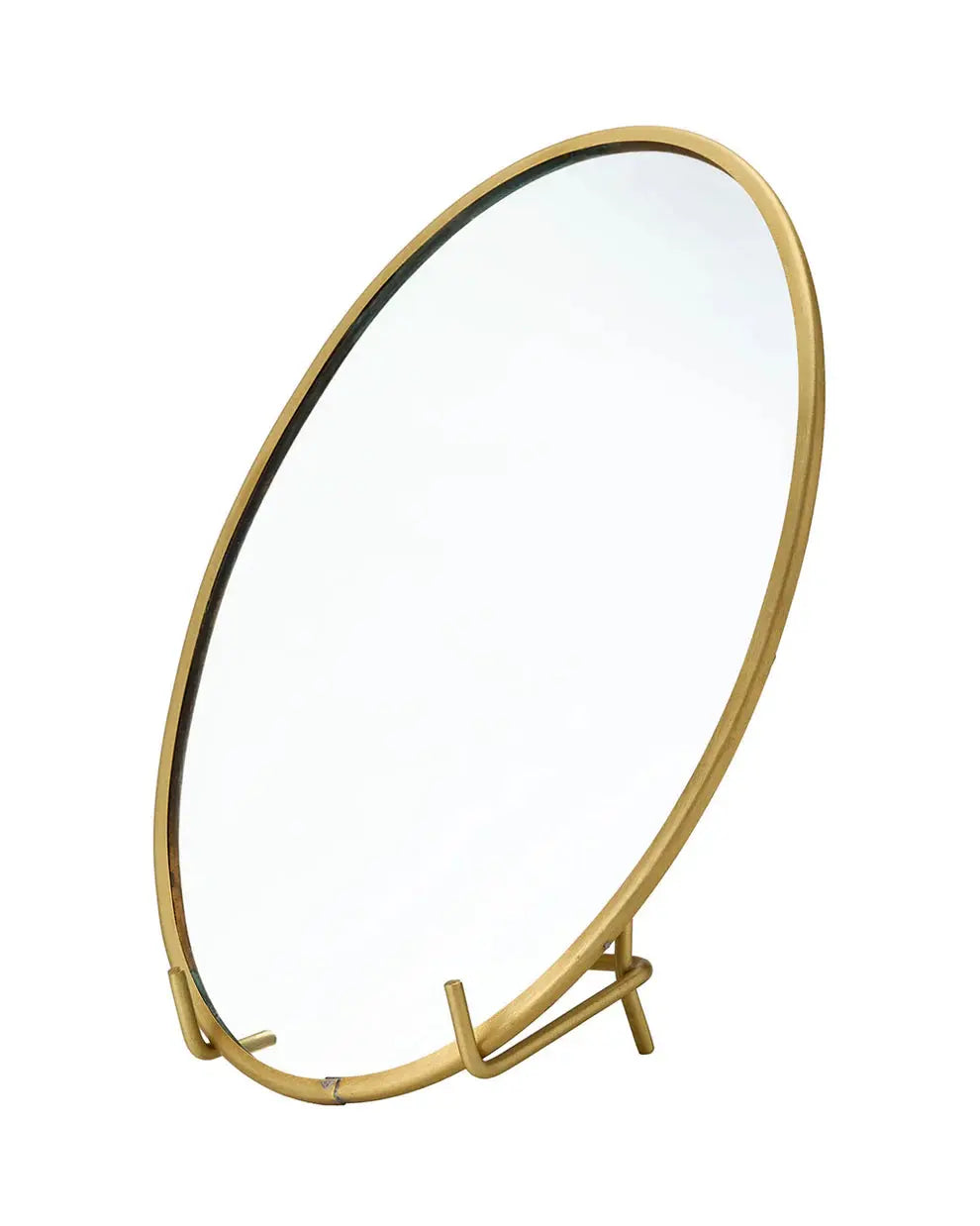 Oval Brass Framed Mirror Fog Linen