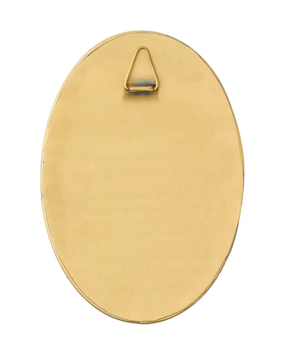 Oval Brass Framed Mirror Fog Linen