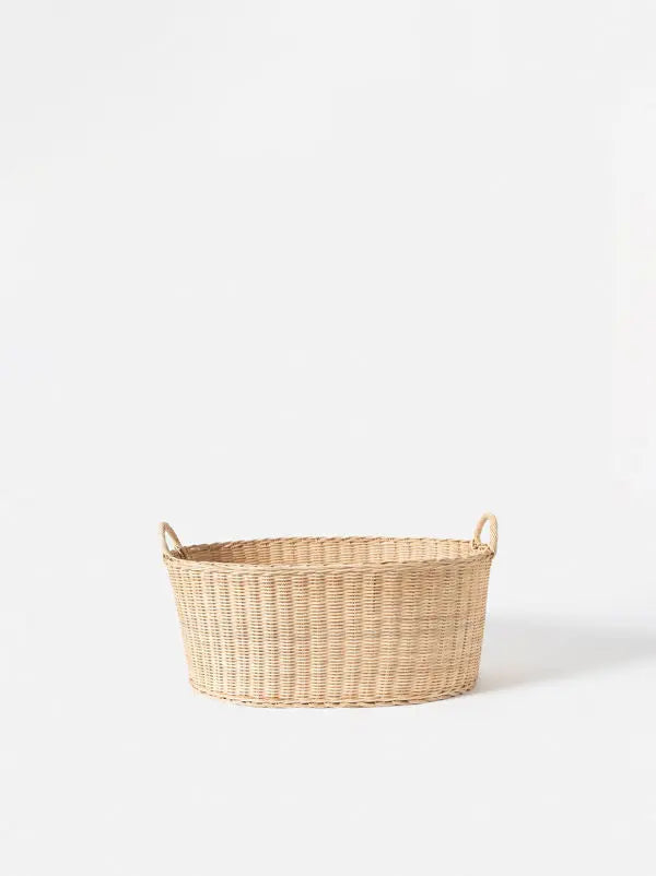 Oval Rattan Laundry Basket Città