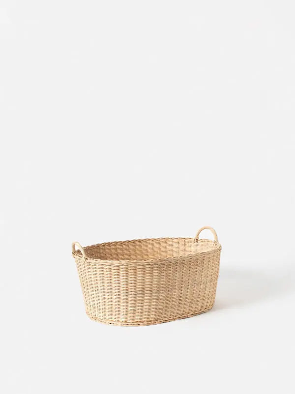 Oval Rattan Laundry Basket Città