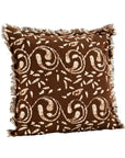 Printed Cotton Chocolate Cushion Wooden Horse