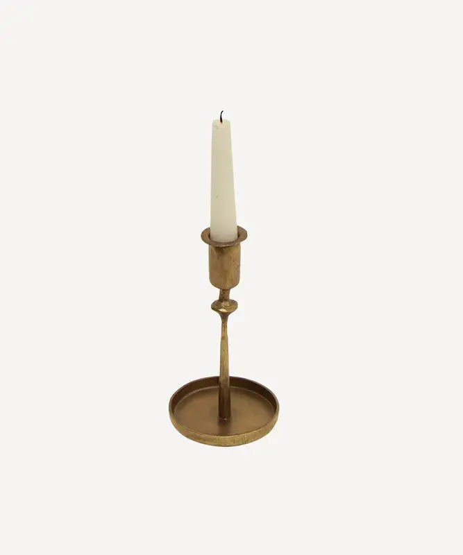 Raine Taper Gold Candleholder French Country Collections