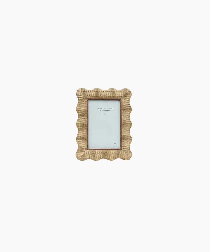 Rattan Wavy Photo Frame French Country Collections