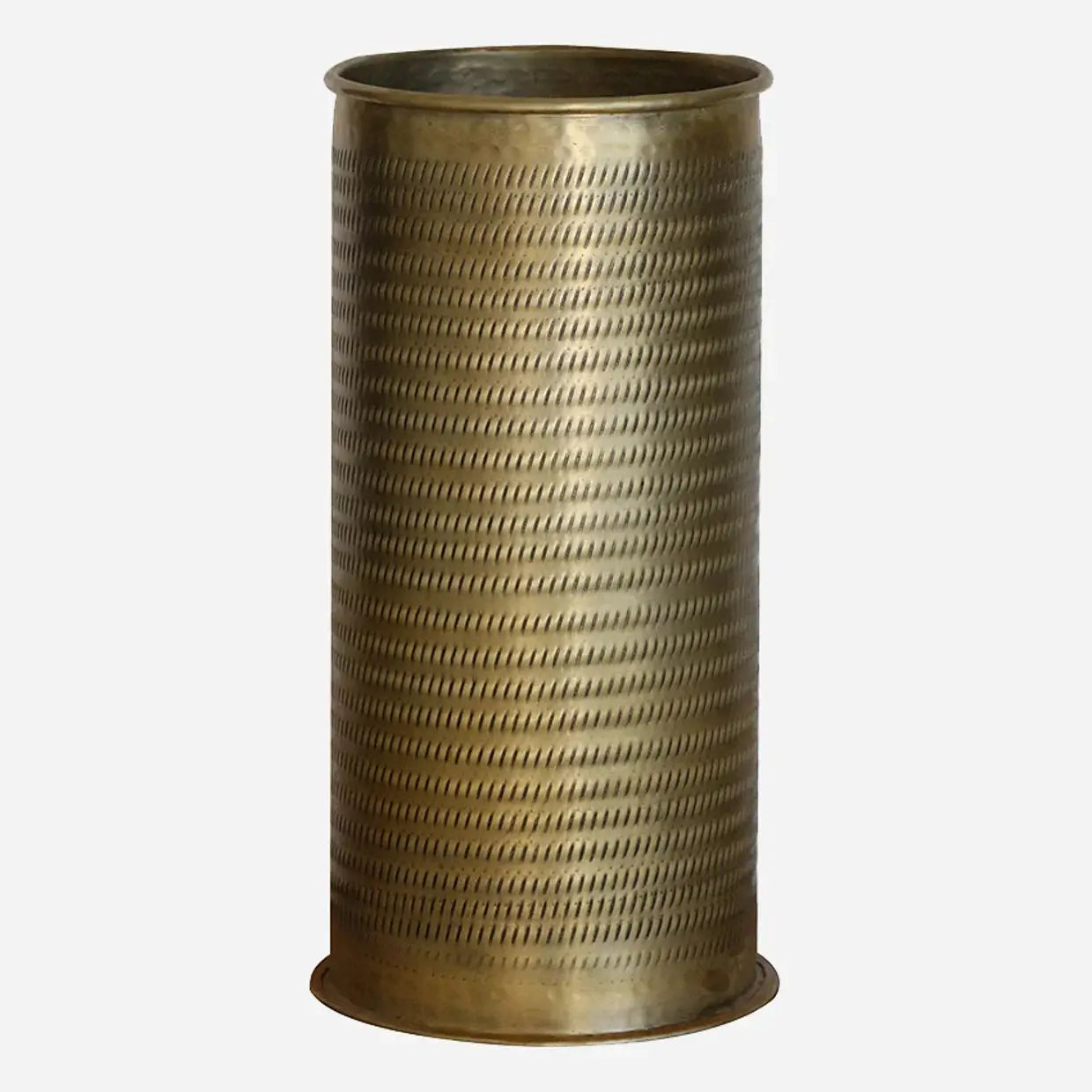 Ravello Etched Umbrella Stand in Antique Brass CC Interiors