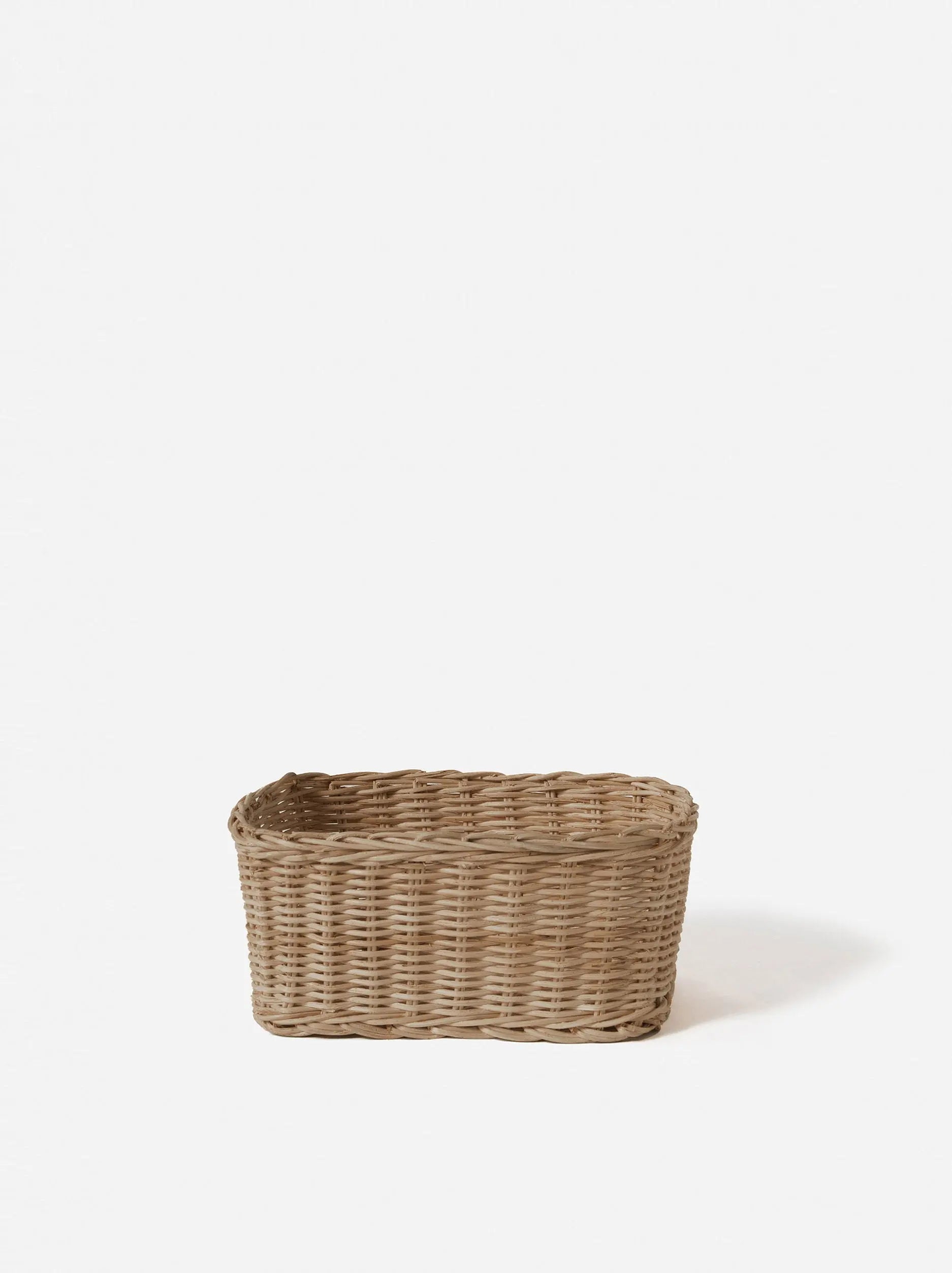 Rectangle Brown Rattan Basket Città