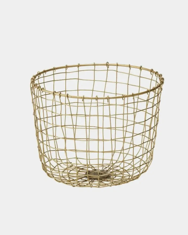 Round Wire Basket Fog Linen