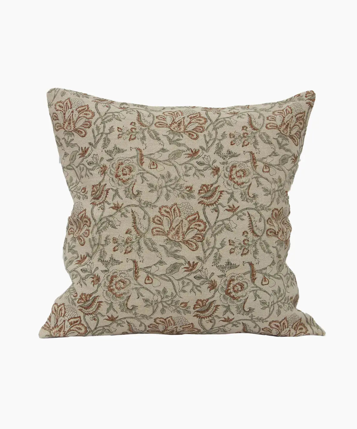 Savannah Floral Handblock Cushion Cover French Country Collections
