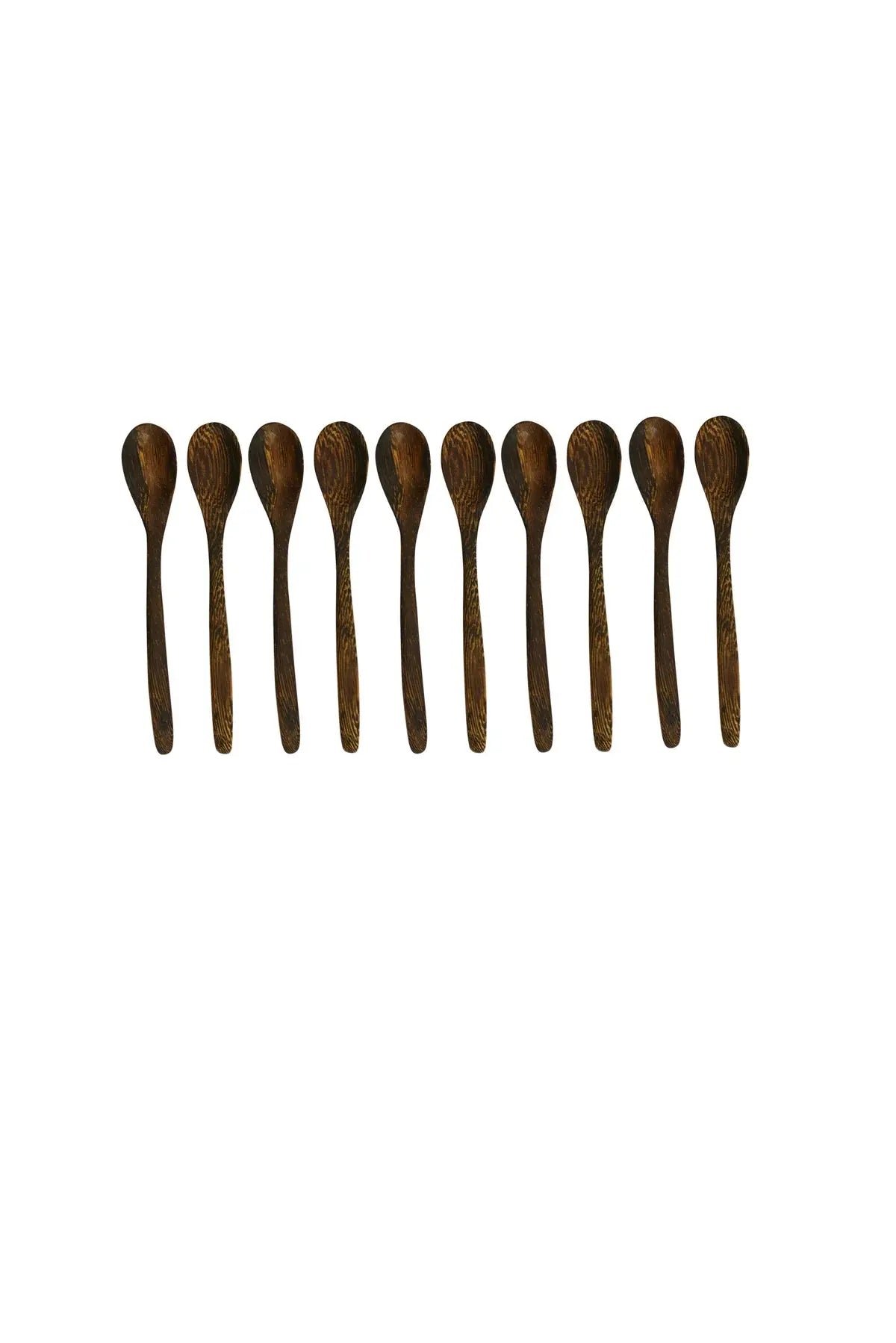 Small Round Dark Salt Spoon May Time