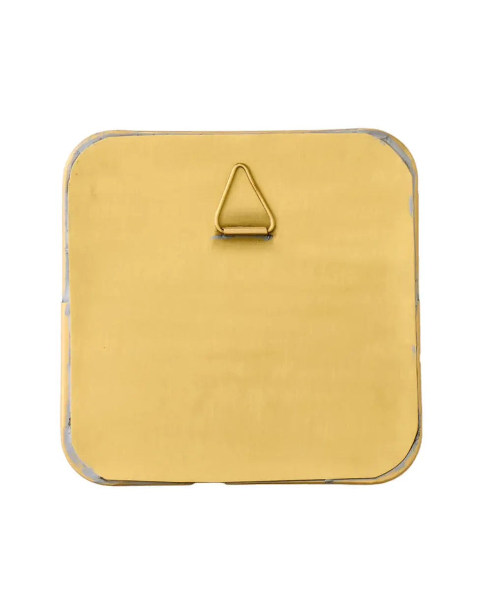 Square Brass Framed Mirror Fog Linen