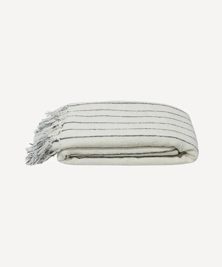 Striped Linen Cotton Bed Cover French Country Collections