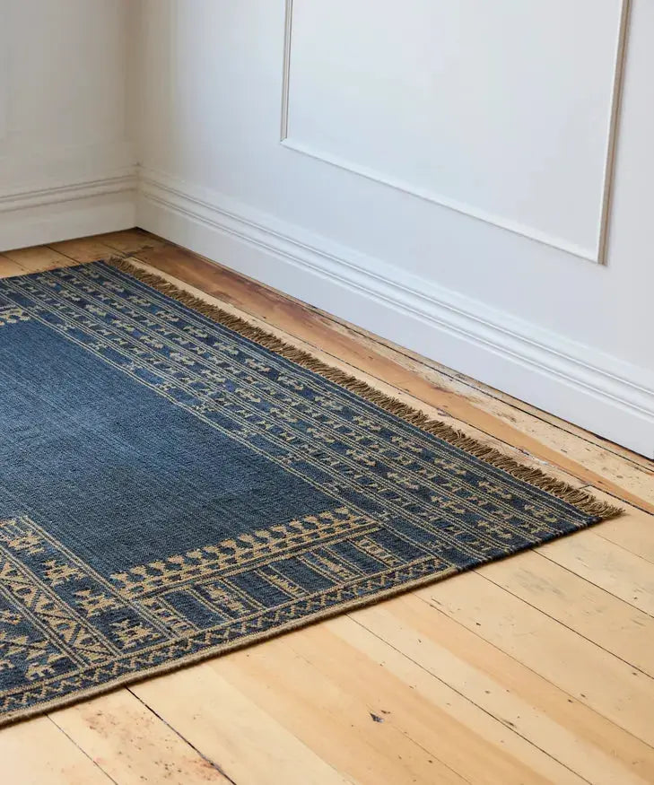 Sundara Motif Rug Blue French Country Collections