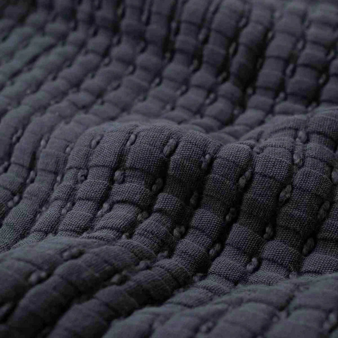 Luxe Cotton Coverlet | Anthracite