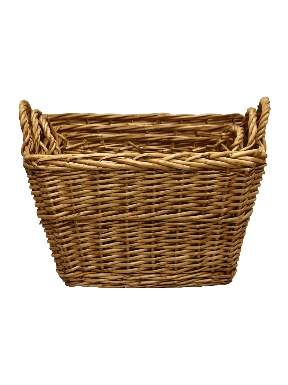 Willow Wood Baskets Rectangular | Set of 3 CC Interiors