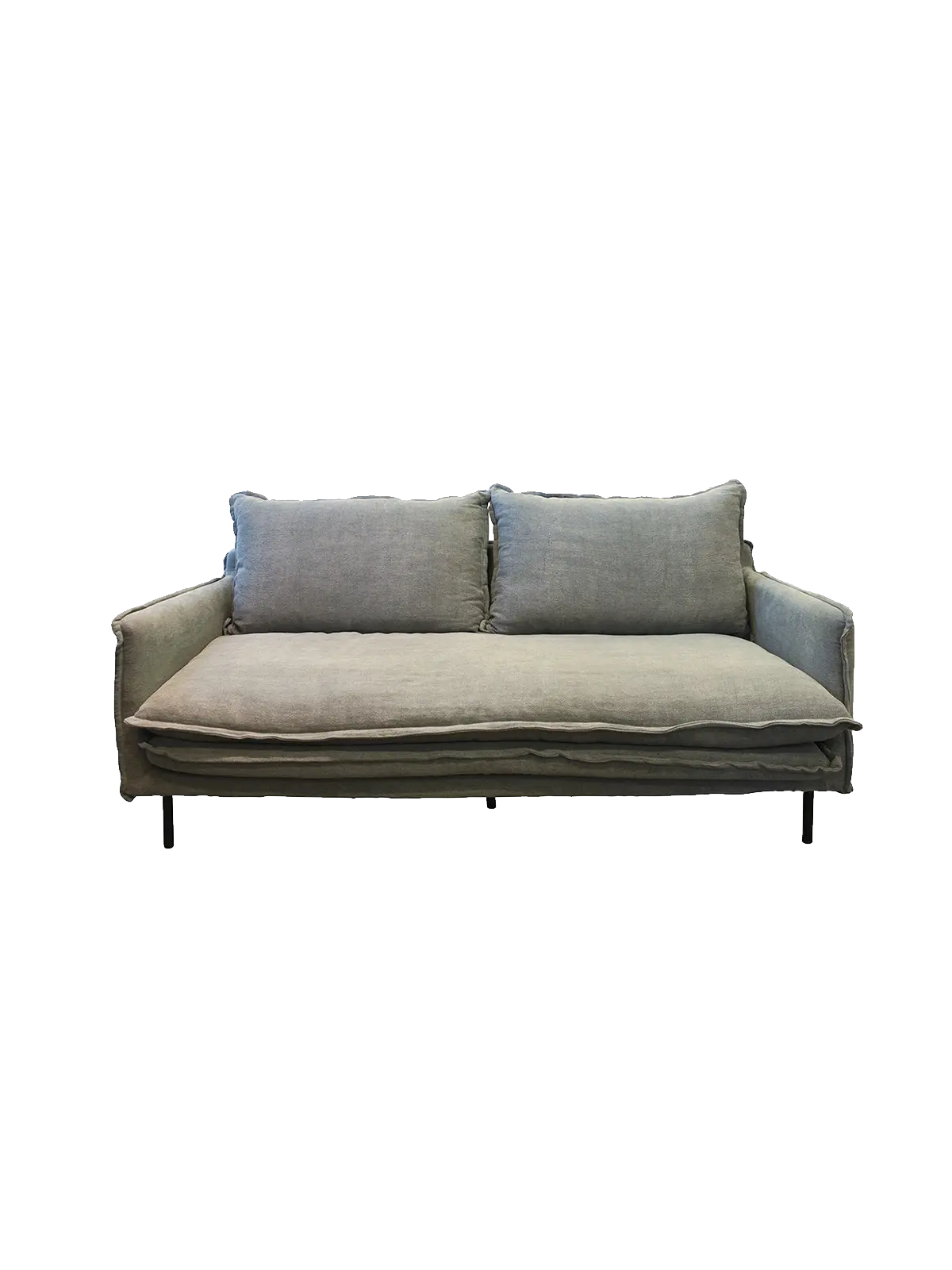 Zak Grey Sofa 2-Seater w/2 Cushions May Time
