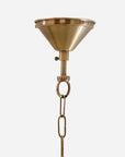 Vitrene Medium Brass Glass Hanging Light