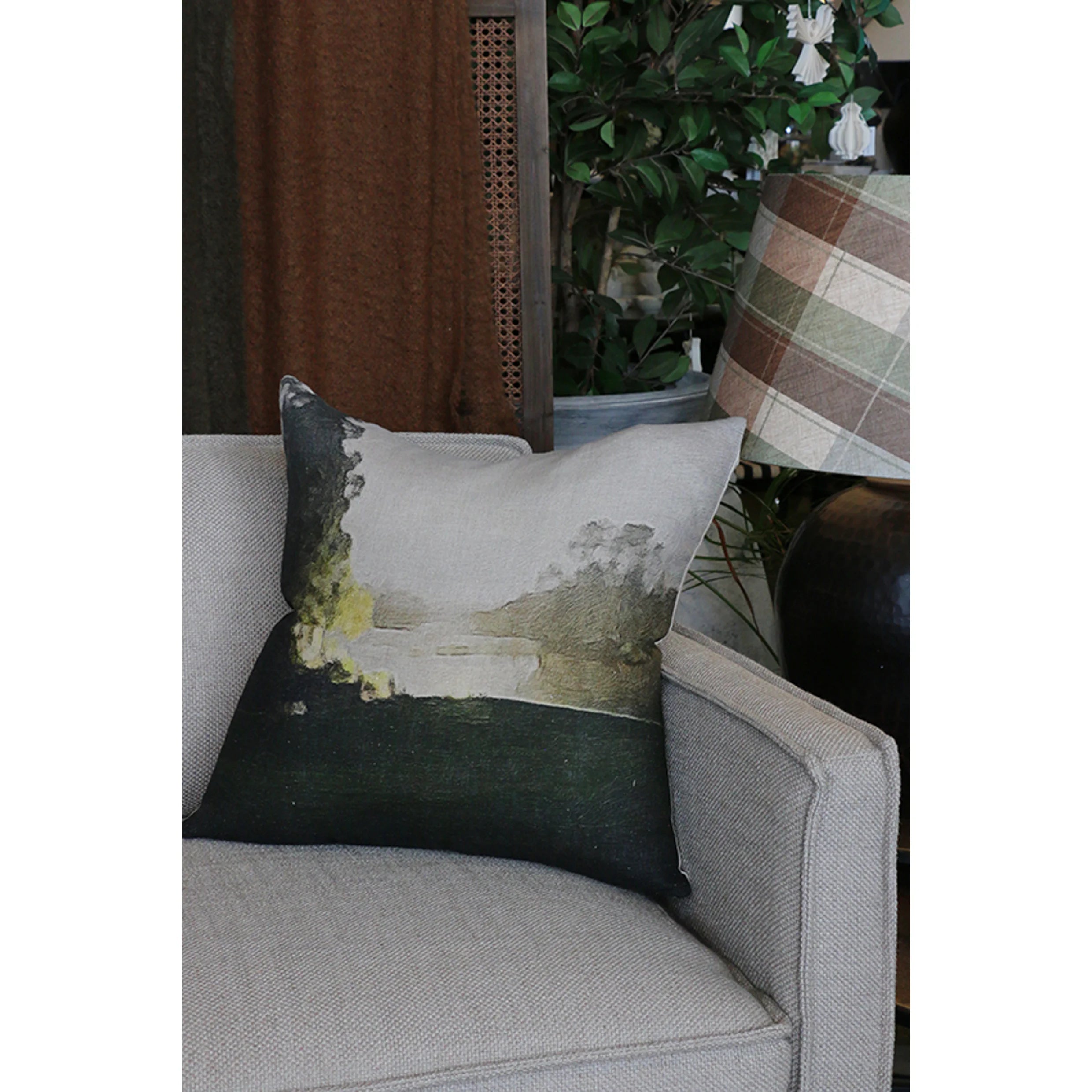 Huka Riverside Linen Cushion Cover