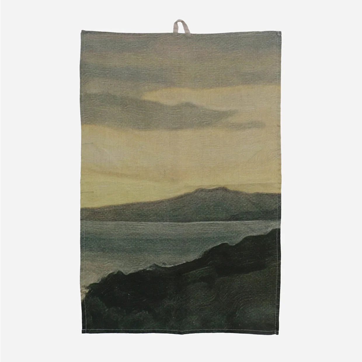 Island at Dusk 100% Linen Tea Towel