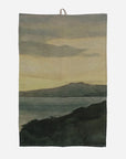 Island at Dusk 100% Linen Tea Towel