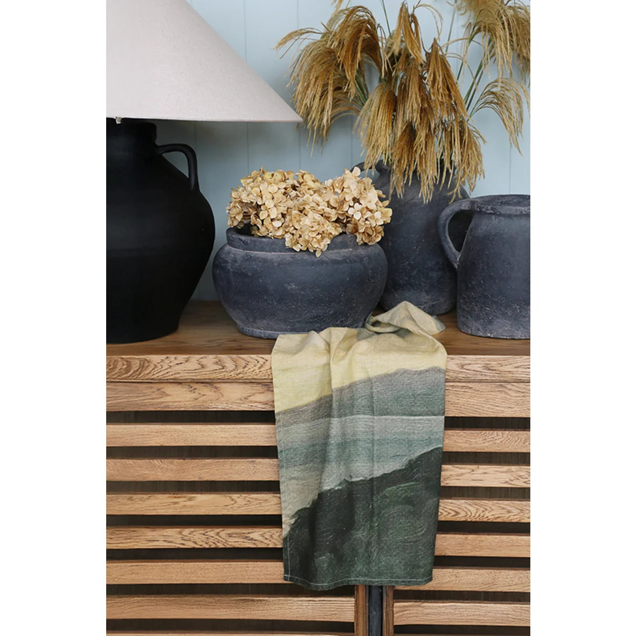 Island at Dusk 100% Linen Tea Towel