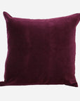 Plum Velvet Cushion Cover with linen back