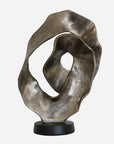 Scalloped Sculpture on Matt Black Stand