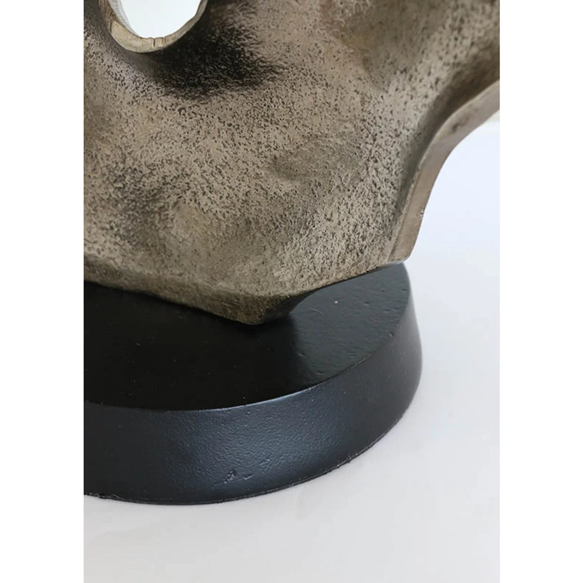 Scalloped Sculpture on Matt Black Stand