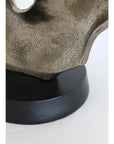 Scalloped Sculpture on Matt Black Stand