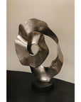 Scalloped Sculpture on Matt Black Stand