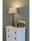 Havana Ridged Candlestick Lamp Base