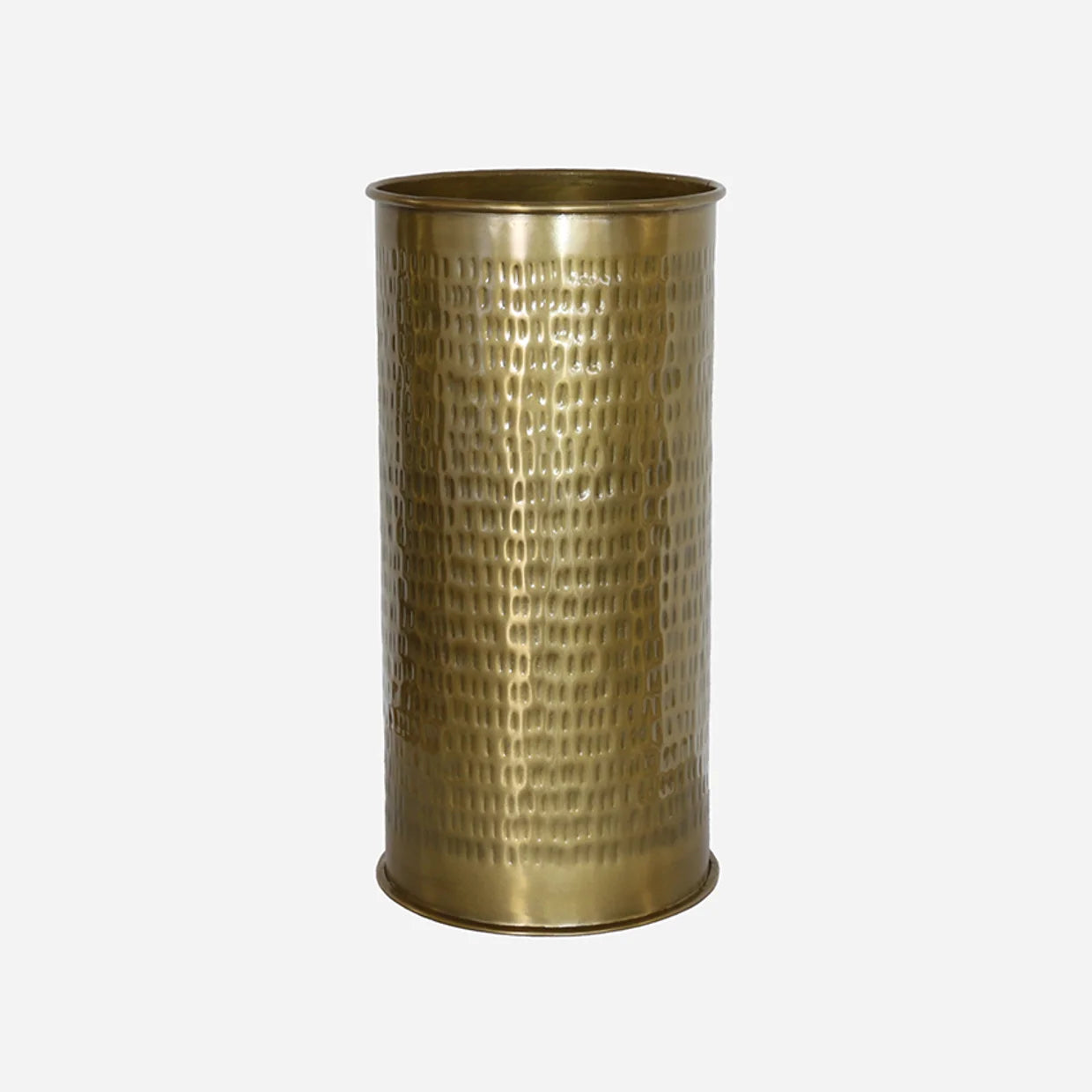 Rossini Etched Umbrella Stand in Antique Brass Finish