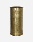 Rossini Etched Umbrella Stand in Antique Brass Finish