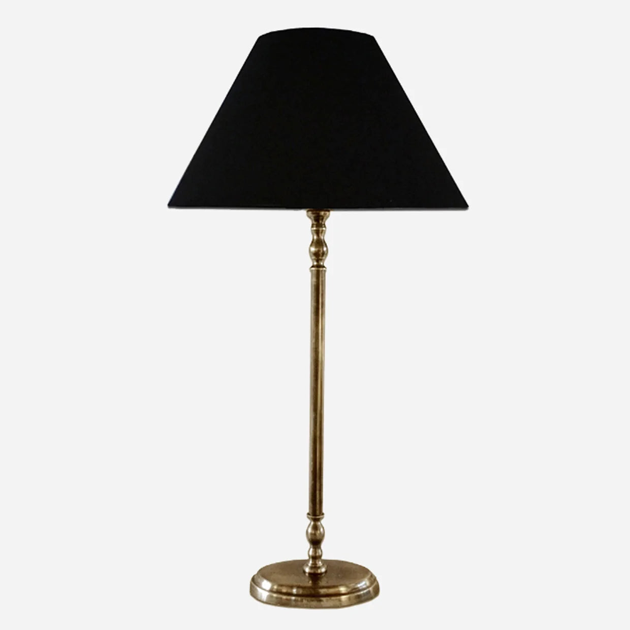 Lyon Oval Tall Lamp Base Antique Brass Finish
