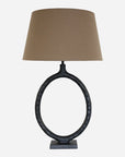 Forged Circular Lamp Base in Matt Black