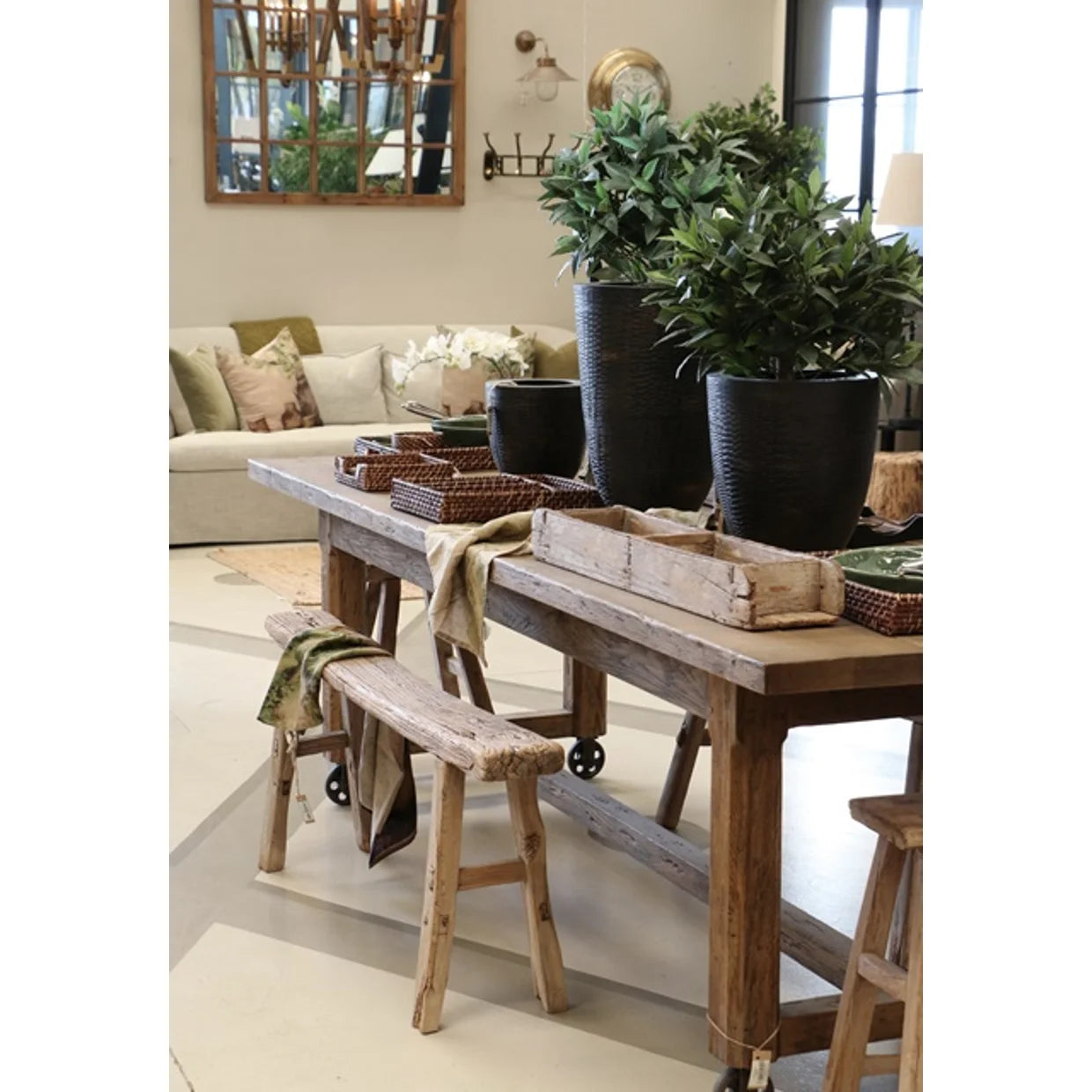 Tuscan Dining Table in Reclaimed European Oak