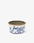Blue Floral Wide Pot