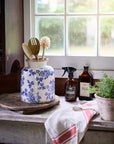 Blue Floral Vessel