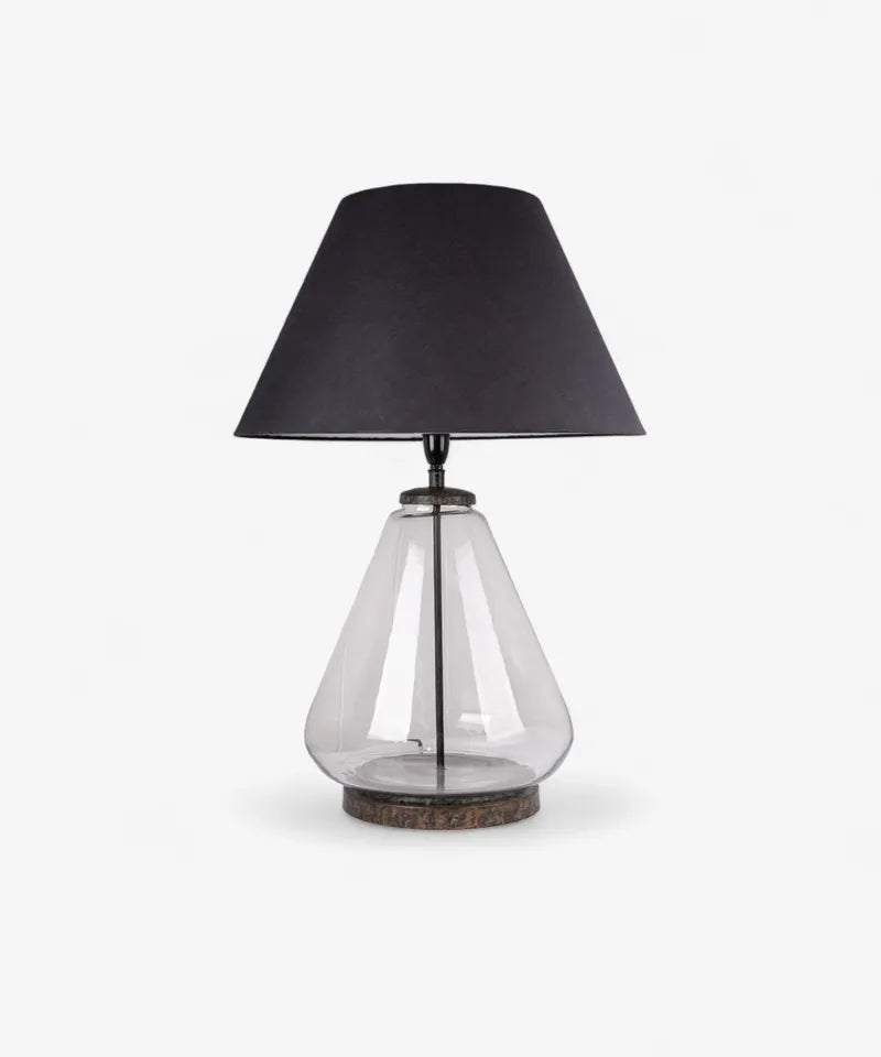 Tear Shape Glass Lampbase