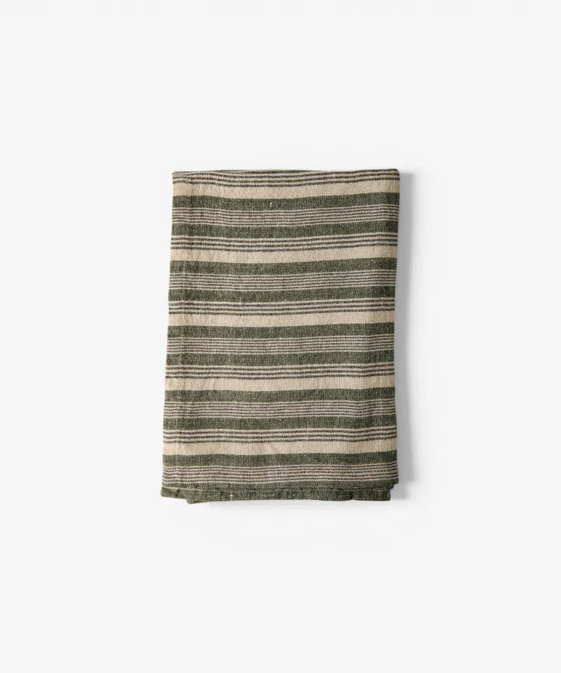 Atelier Stripe Tea Towel | Green