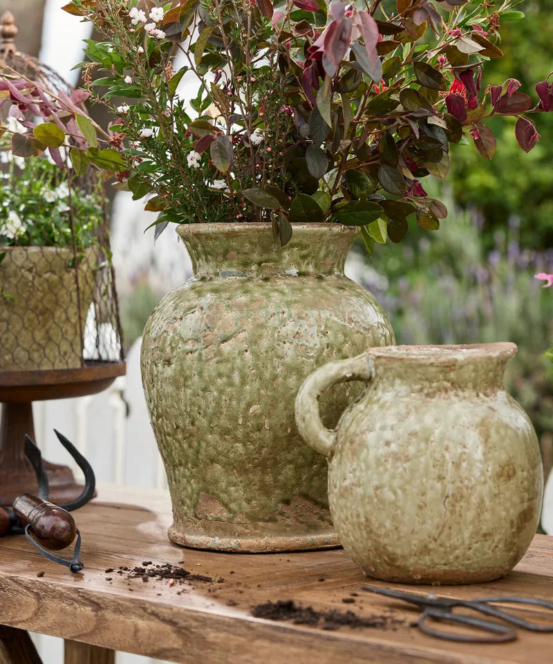 Celadon Garden Vase