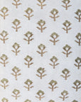 Flower Handblock Velvet Cushion Cover