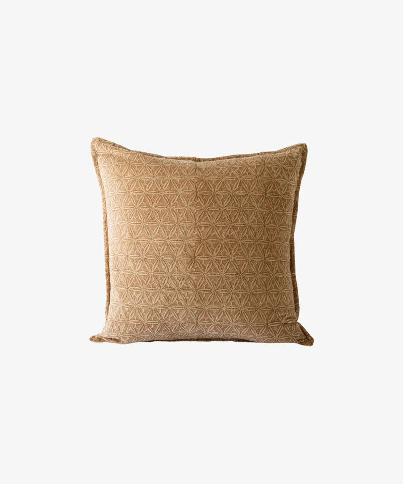 Amelie Handblock Velvet Cushion Cover