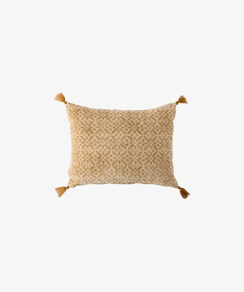 Jolie Handblock Velvet Cushion Cover