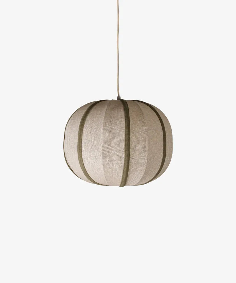 Thea Orb Olive &amp; Natural Pendant