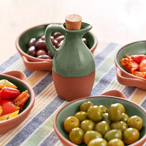 Sintra Glazed Terracotta Oil Drizzler
