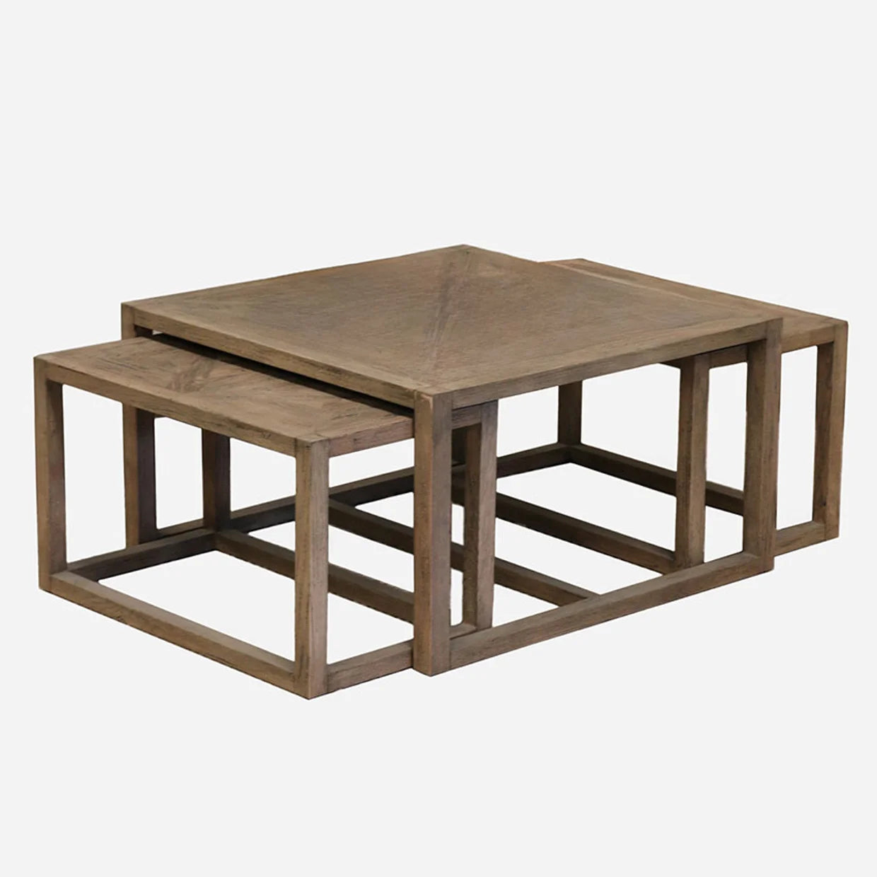 Omaha Natural Oak CoffeeTables Nest of 3