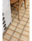 Ibiza Natural, Ivory & Black Check Rug