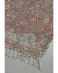 Persian Style Rug Terracotta & Greens
