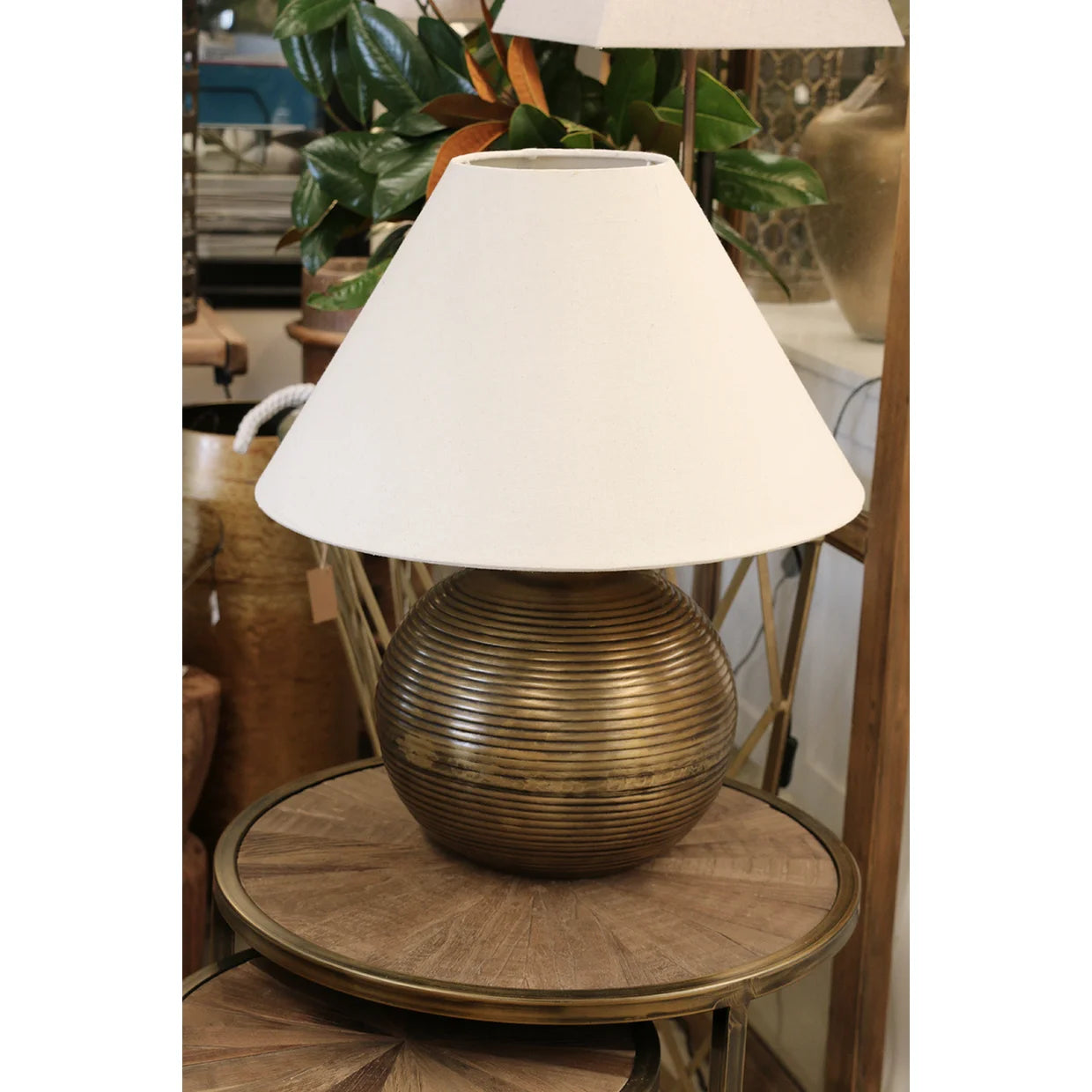 Calypso Lamp Base | Dark Antique Brass Finish