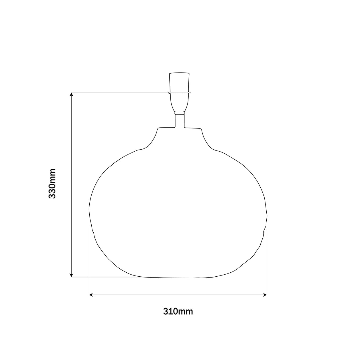 Calypso Lamp Base | Dark Antique Brass Finish
