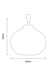 Calypso Lamp Base | Dark Antique Brass Finish